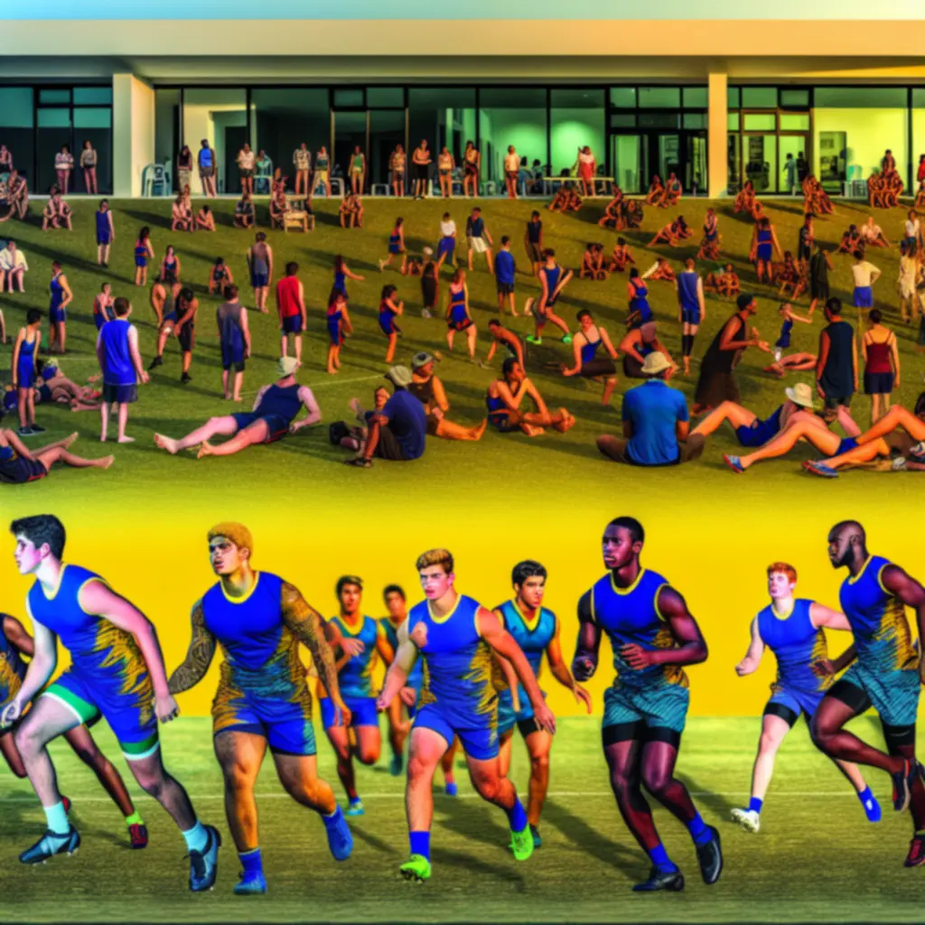 Sportteam van Sportclub Franeker in actie op het veld