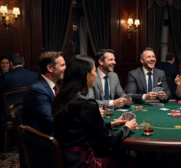 Barátok és kollégák exkluzív pókeresten Magyarországon