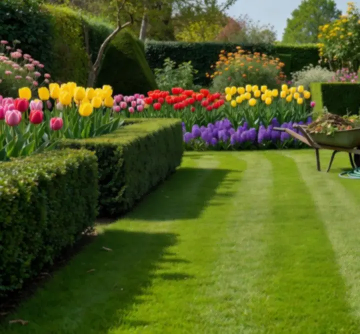 Strak onderhouden tuin verzorgd door NLSC Breneker