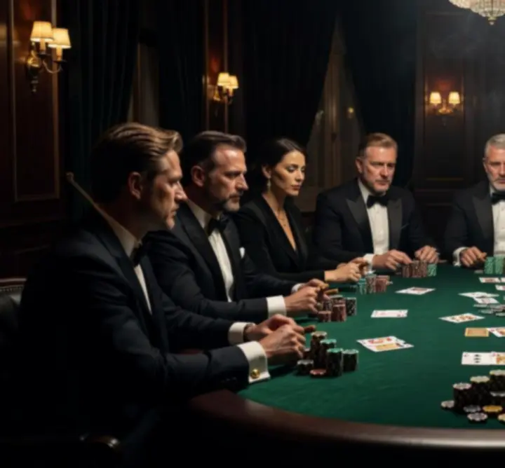 Prémium hangulatú pókerest elegáns kaszinó környezetben