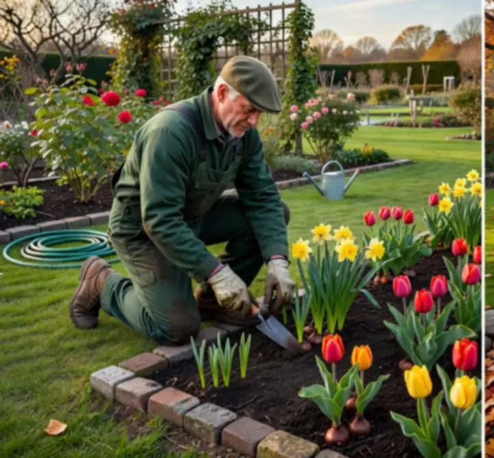 Nederlandse tuin met seizoensgebonden onderhoud